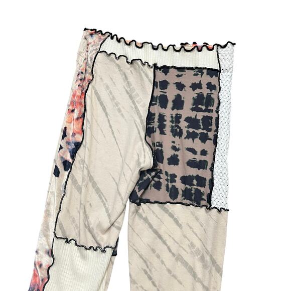 Jaded London Multicolor Patchwork Flare Pants - Picture 3 of 8